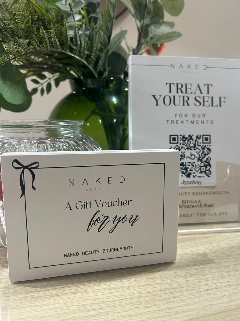 gift vouches for beauty treatments at naked beauty bournemouth 